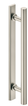 Mâner încastrat pentru uși glisante, Aluminiu, pe o parte, rotund