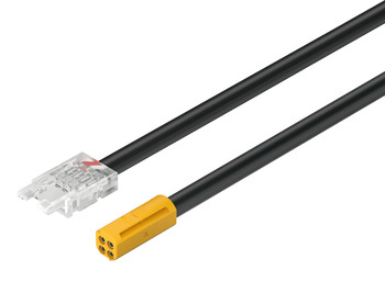 Cablu prelungitor pentru cablu alimentare bandă LED RGB Häfele Loox5, lățime 10 mm, sistem 12 V