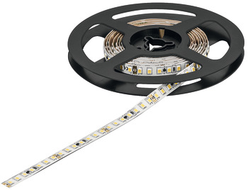 Bandă Häfele Loox5 LED 3046, încapsulată silicon, tensiune alimentare 24 V, consum 14.4 W/metru, 140 puncte led/metru
