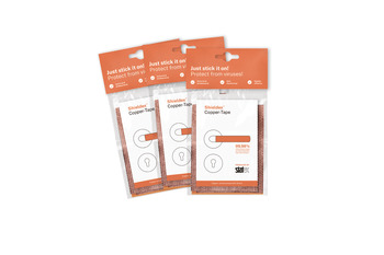 Bandă Shieldex® din cupru pentru protecție antimicrobiană, aplicare pe mânere mobilier și uși