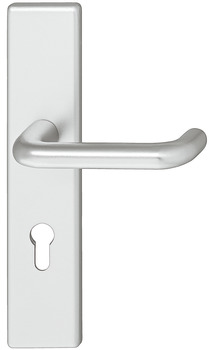Set mânere de uşă, Aluminiu, A91.12 SB6-LS-categorie de rezistență la impact 1, șild lung