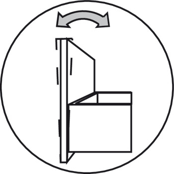 Element pentru inserție 8 mm, supraînălțare sertar Häfele Matrix Box P