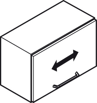 Opritoare ușă oscilantă/Sisteme de susținut uși cu basculare verticală, Häfele Duo standard, montare particularizată